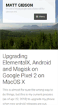 Mobile Screenshot of mattgibson.ca