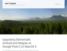 Tablet Screenshot of mattgibson.ca